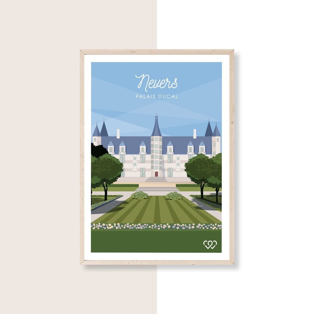 NEVERS PALAIS DUCAL - 10cm x 15cm - Postkarte