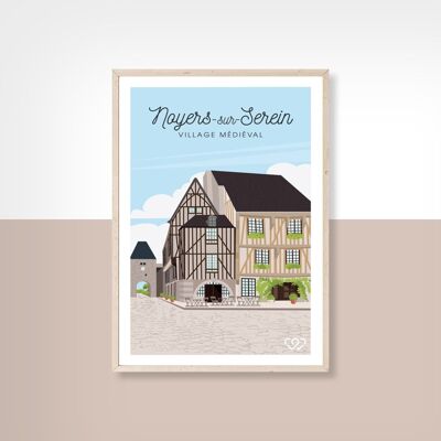 NOYERS SUR SEREIN  - 10cm x 15cm - Carte Postale