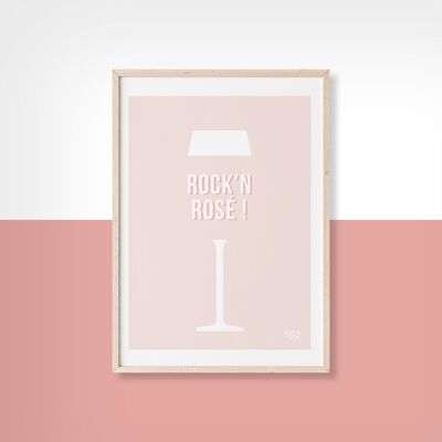 ROCK N ROSÉ - 10 cm x 15 cm - Cartolina