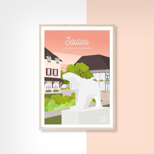 SAULIEU  - 10cm x 15cm - Carte Postale