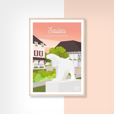 SAULIEU  - 10cm x 15cm - Carte Postale