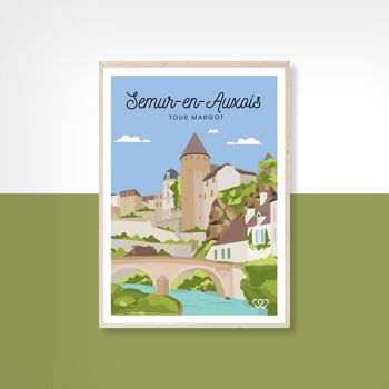SEMUR  - 10cm x 15cm - Carte Postale 2