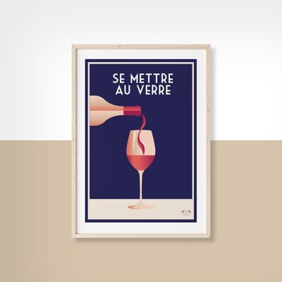 SE METTRE AU VERRE  - 20cm x 30cm