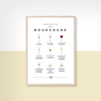 COCKTAILS DE BOURGOGNE  - 40cm x 50cm 1