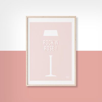 ROCK N ROSÉ - 40 cm x 50 cm