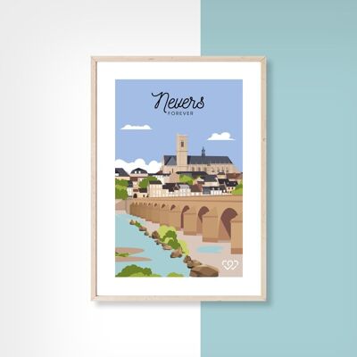 NEVERS BRIDGE - 50cm x 70cm