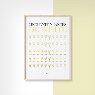 50 TONOS DE BLANCO - 50cm x 70cm