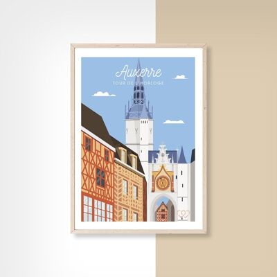 AUXERRE - 50cm x 70cm
