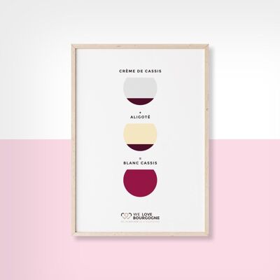 BLANC CASSIS - 50cm x 70cm