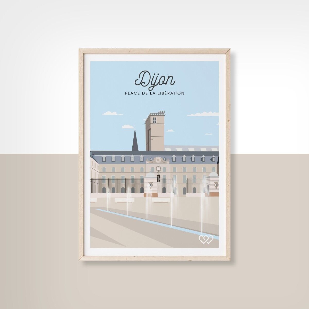 DIJON-LIB - 50cm x 70cm
