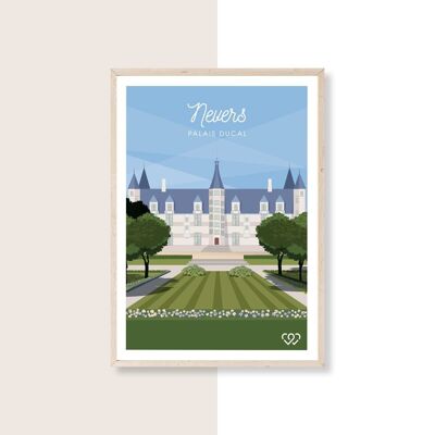 NEVERS PALAIS DUCAL - 50cm x 70cm