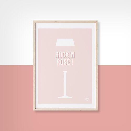 ROCK N ROSÉ - 50cm x 70cm