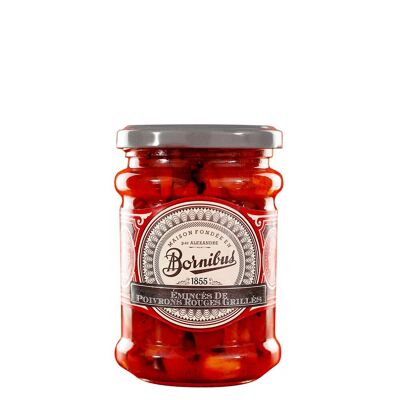 Sliced grilled red peppers