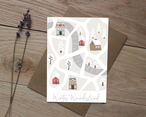 Weihnachtskarte "Winter Wunderland" | Weihnachtsgruß | Postkarte zu Weihnachten | Recyclingpapier | DIN A6