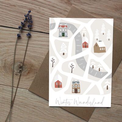 Christmas card "Winter Wonderland" | Christmas greeting | Postcard for Christmas | Recycled paper | DIN A6