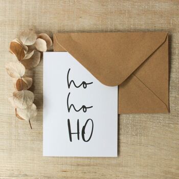 Carte de Noël "Ho Ho Ho", carte pour Noël 3