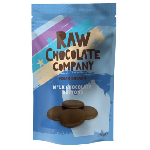 M*lk Chocolate Buttons, Vegan, Organic & Low-sugar 150g