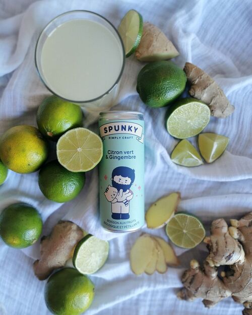 Spunky Citron vert & Gingembre - Boisson bio sans alcool