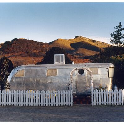 RV in the Morning Sun, Bisbee, Arizona, 2001, Limited edition mounted gloss photographic print, 38x38cm