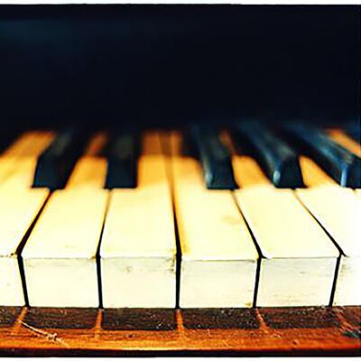 Piano Keys, Stockton-on-Tees, 2009, Limited edition mounted gloss photographic print, 38x38cm
