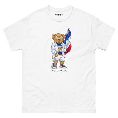 Maglietta da uomo French Bear Edition - Bianca