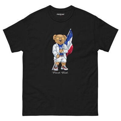 Maglietta da uomo French Bear Edition - Nera