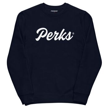 Sweatshirt unisexe bio édition Perks Calli - Bleu