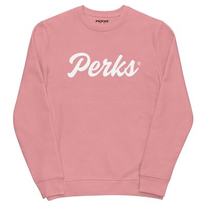 Sweatshirt unisexe bio édition Perks Calli - Rose