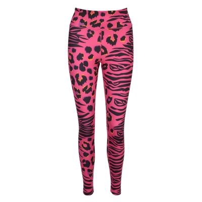 ¡Tigre agachado, leopardo escondido! Pantalones de yoga ecológicos con estampado animal