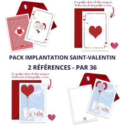 SAINT-VALENTIN ESTABLISHMENT PACK | 2 REFERENCES