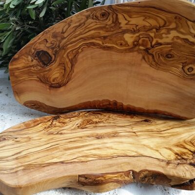 Longitud de la tabla de desayuno/merienda: aproximadamente 30 - 35 cm SB6, madera de olivo