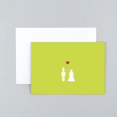 Carte de mariage mari et femme Mary