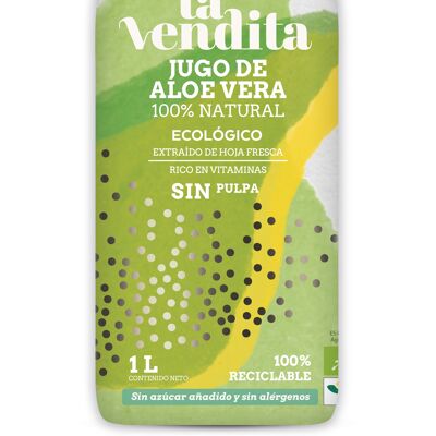 Organic Aloe vera juice without pulp 1L