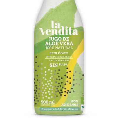 Organic Aloe vera juice without pulp 500 ml