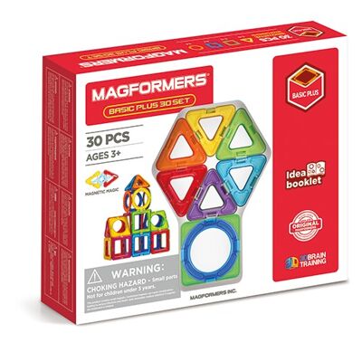 Set da 30 pezzi Magformers Basic Plus