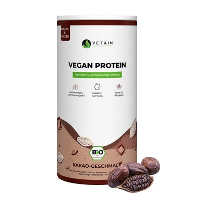 Cacao protéiné végétalien