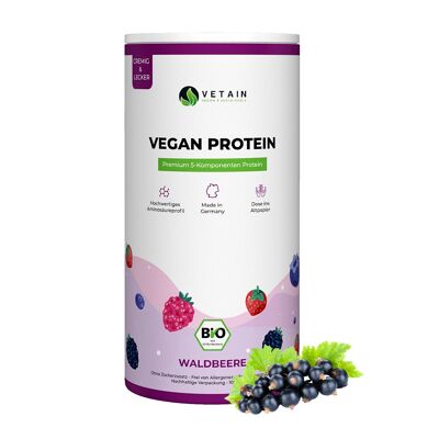 Bayas silvestres de proteína vegana