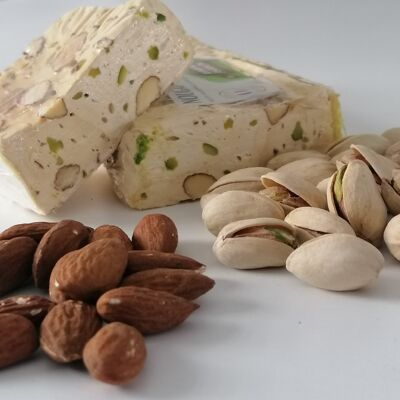 almond pistachio nougat