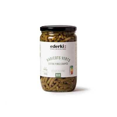 Judías verdes extrafinas ecológicas 660g