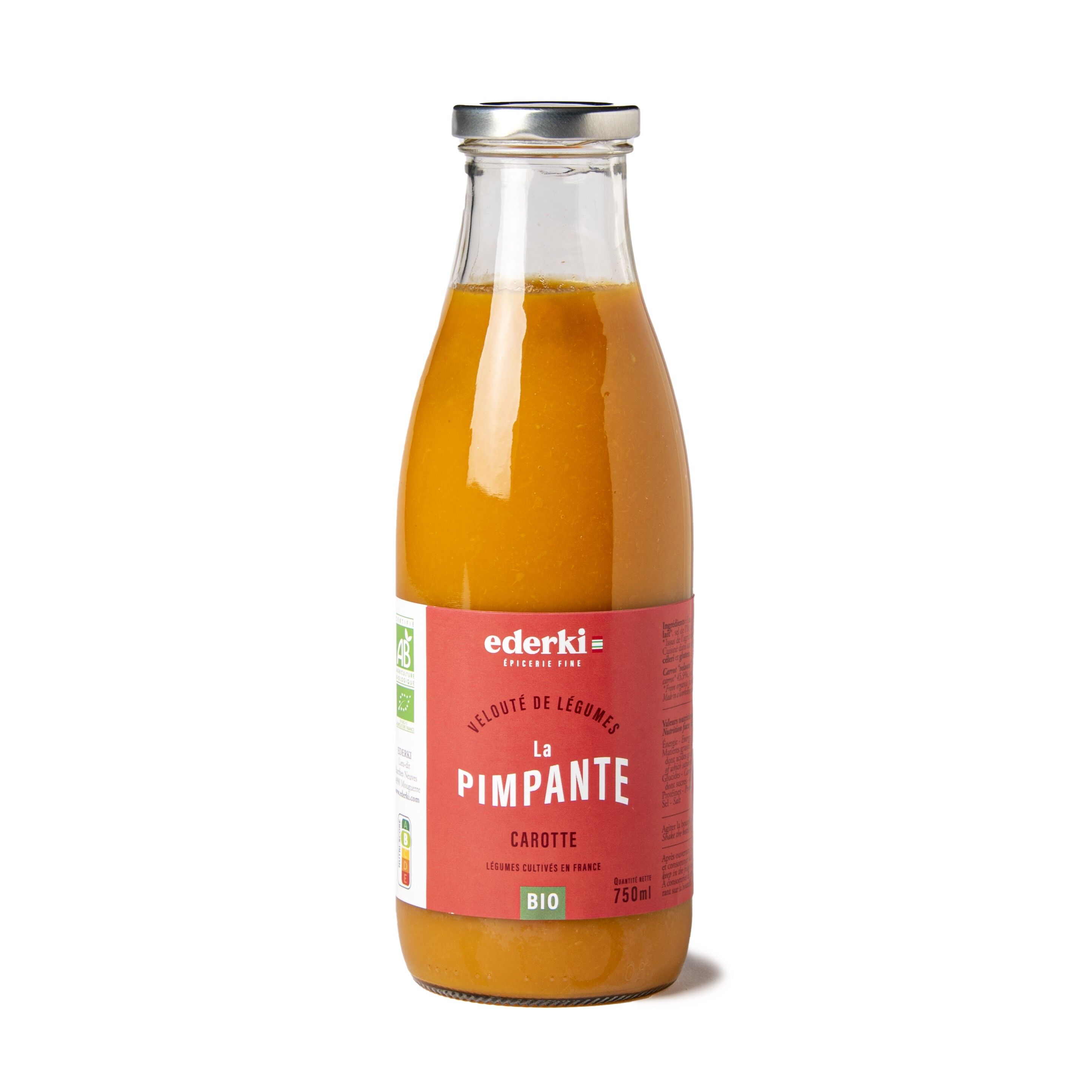 Carrot velouté - the organic pimpante 75cl