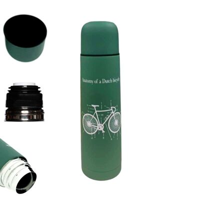 Retulp double wall insulated Thermosfles - 500ML - Green Bicycle
