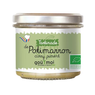 Tartinade végétale bio Potimarron - Curry - Piment
