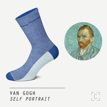 Chaussettes Autoportrait de Van Gogh 3