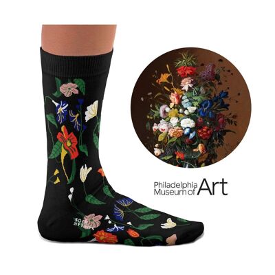 Blumenstillleben Socken