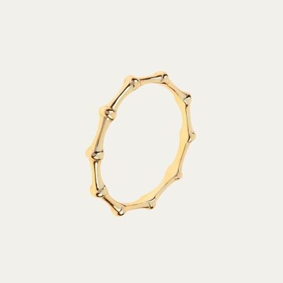Alma Gold Ring - Mint Flower -