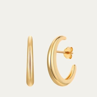 Camille gold earrings - Mint Flower -