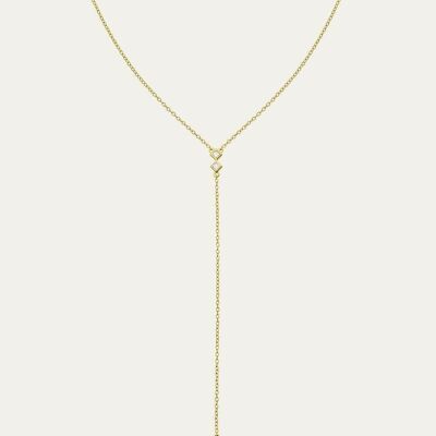 Adèle gold necklace - Mint Flower -