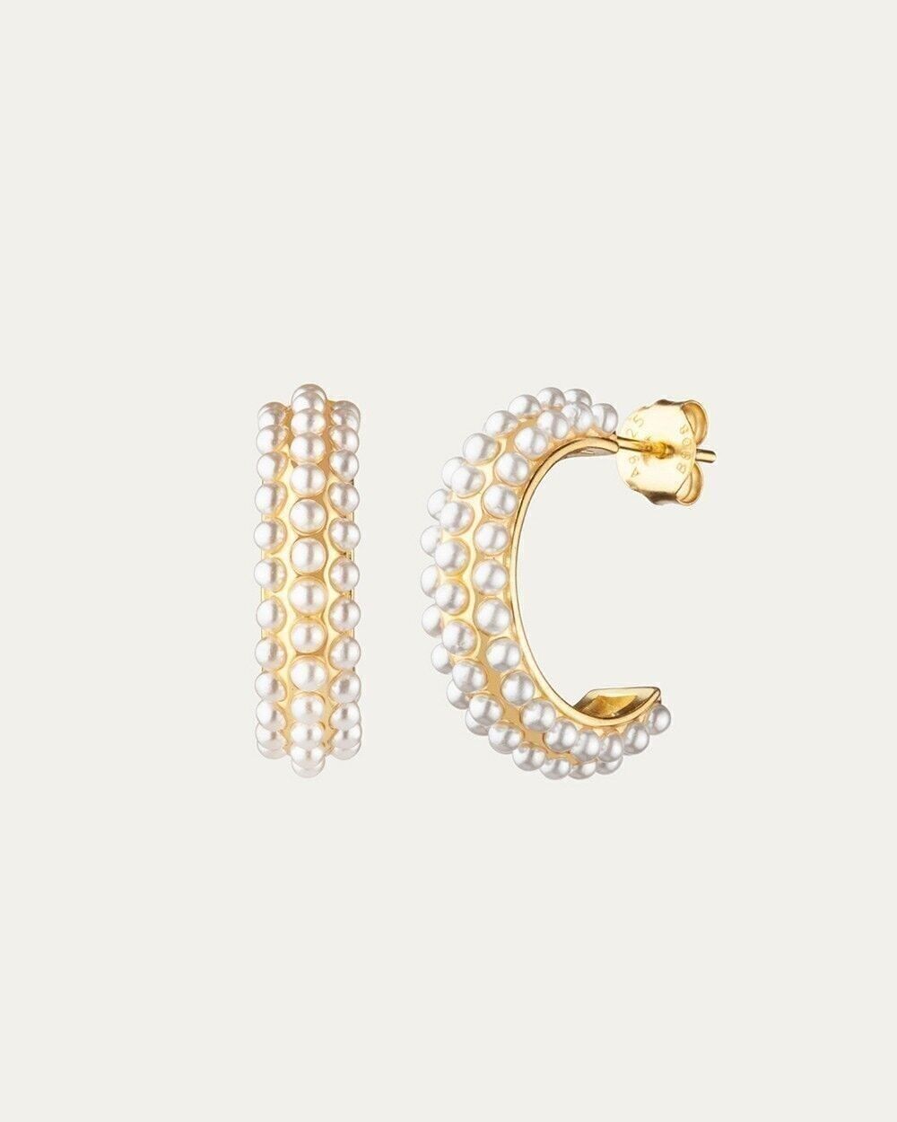 Irina Goldohrringe - Mint Flower -