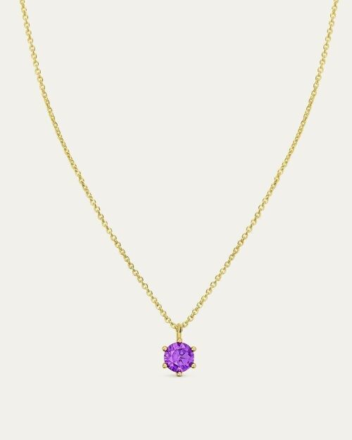 Collar Sabina Purple Gold -    Flor de Menta  -