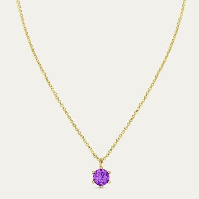 Collar Sabina Purple Gold -    Flor de Menta  -